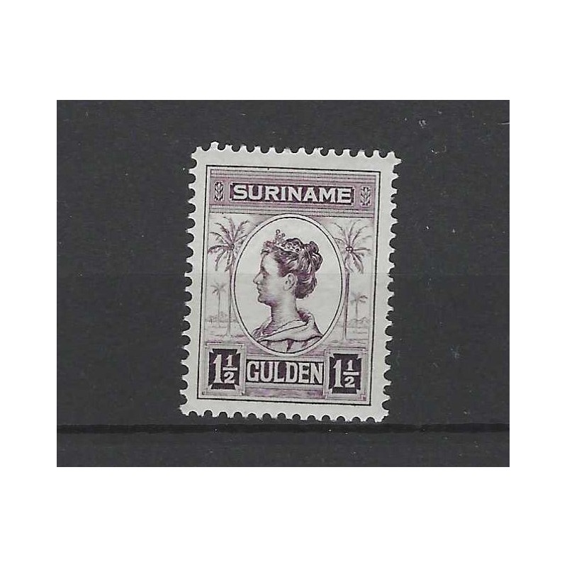 Suriname  102C Wilhelmina MNH/postfris  CV 200 € Pracht exemplaar!!
