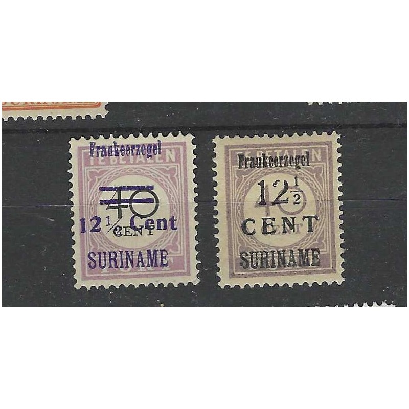 Suriname 116-117 Hulpuitgifte MNH/postfris CV 37,5 €