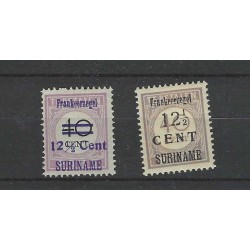 Suriname 116-117 Hulpuitgifte  MH/ongebr CV 37 € PRACHT !!