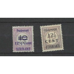 Suriname 116-117 Hulpuitgifte  MH/ongebr CV 37 € PRACHT !!