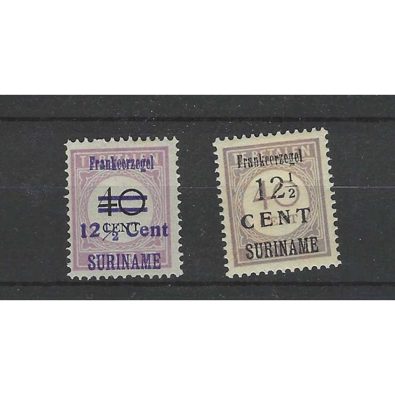 Suriname 116-117 Hulpuitgifte  MH/ongebr CV 37 € PRACHT !!