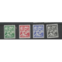 Suriname 141-144 Groene-Kruis  MNH  CV 90 €