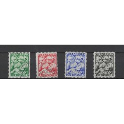 Suriname 141-144  Groene Kruis VFU/gebr  CV 30  €