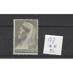 Suriname 177  Wilhelmina MNH/postfris  CV 90 €