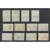 Suriname 167-178 Wilhelmina VFU/gebr  CV  45 €