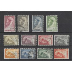 Suriname 167-178 Wilhelmina VFU/gebr  CV  45 €