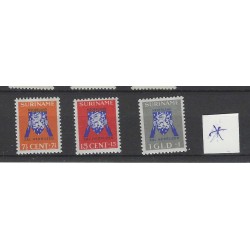 Suriname 202-205 Rode Kruiszegels MH/ongebruikt CV 79 €