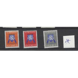 Suriname 202-205 Rode Kruiszegels MH/ongebruikt CV 79 €