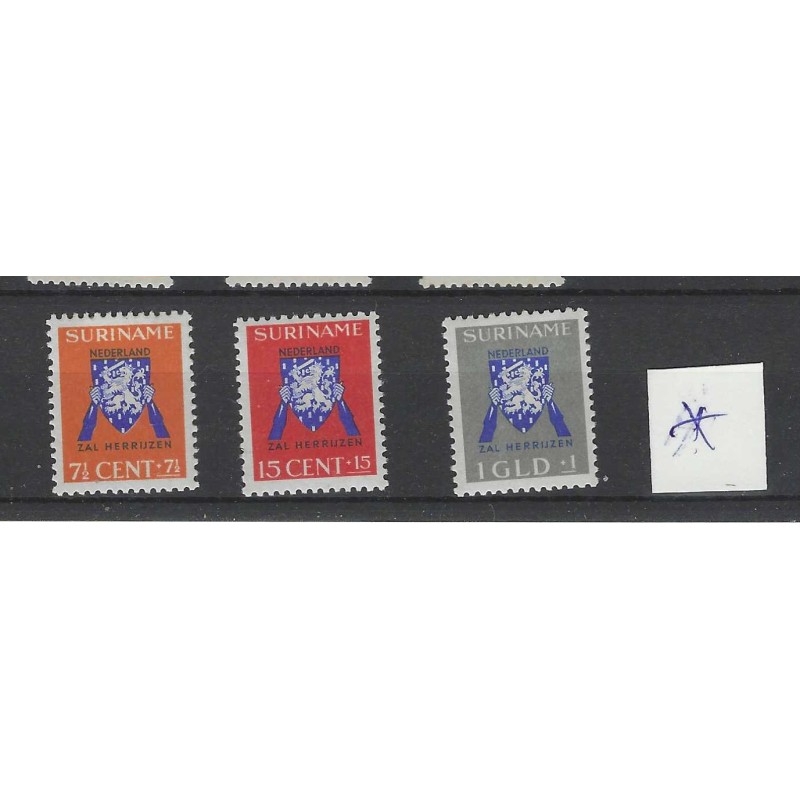 Suriname 202-205 Rode Kruiszegels MH/ongebruikt CV 79 €