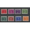 Suriname 249-256 Numeral MNH CV  10 €