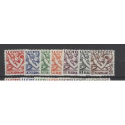 Suriname LP1-7  Airmail  MNH  CV 37,5 € EXTREMELY FINE !!