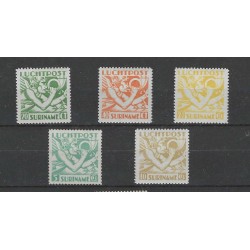 Suriname LP15-19 Luchtpost  MH/ongebruikt  CV 510 €