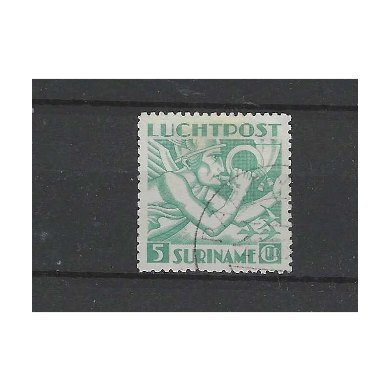 Suriname LP18 Luchpost 5Gld VFU/gebr CV 425 € Suriname LP18 Luchpost 5Gld VFU/gebr CV 425 €