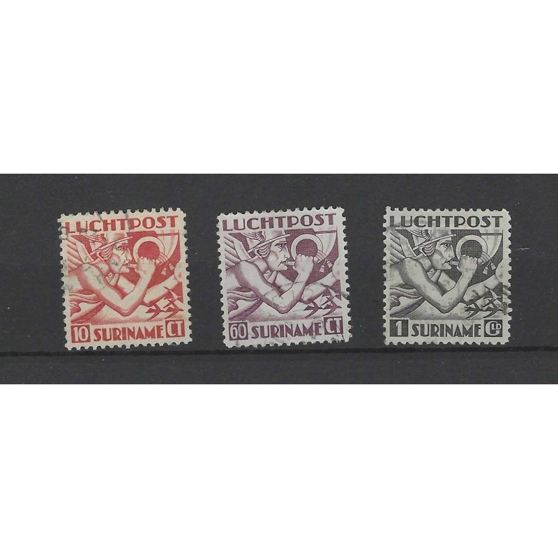 Suriname LP20-22 Luchtpost VFU/gebr CV 32 € Suriname LP20-22 Luchtpost VFU/gebr CV 32 €