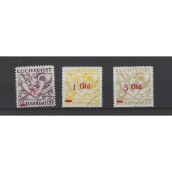 Suriname LP24-26  Luchtpost  VFU/gebr CV 59 €