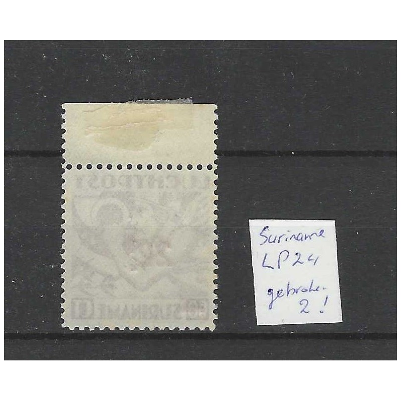 Suriname LP24  Airmail "BROKEN 2"  MNH CV 25++ €