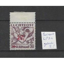 Suriname LP24  Airmail "BROKEN 2"  MNH CV 25++ €