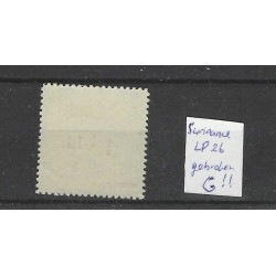 Suriname LP25  Airmail "BROKEN G"  MH/unused CV 35++ €