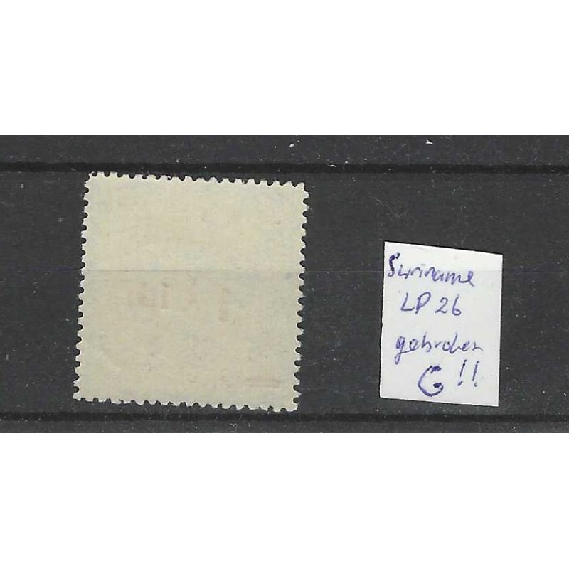 Suriname LP25  Airmail "BROKEN G"  MH/unused CV 35++ €
