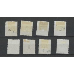Suriname P1-P8  Postage due 1886  MH/unused CV 275 €