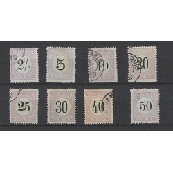 Suriname P1-8 Port 1886  VFU/gebr CV 240 €
