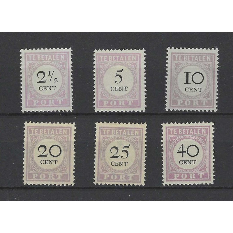 Suriname  P9-14  Port 1892 MH/ongebr CV 49 €