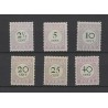 Suriname  P9-14  Postage due 1892 MH/unused CV 49 €