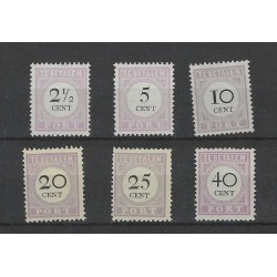 Suriname  P9-14  Port 1892 MH/ongebr CV 49 €