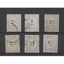 Suriname P9-14  Port 1892  VFU/gebr CV 46 €