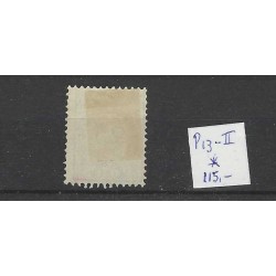 Suriname P13-II  Port 1892  MH/ongebr CV 120 €