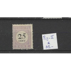 Suriname P13-II  Port 1892  MH/ongebr CV 120 €