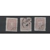 Suriname P33-35 Port 1945  VFU/gebr CV 5 € PRACHT !!