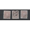 Suriname P33-35 Port 1945  VFU/gebr CV 5 € PRACHT !!