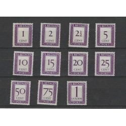 Suriname  P36-46  Port 1950 MNH/postfris CV 250 €