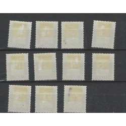Suriname  P36-46  Port 1950 MH/ongebr CV 125 €