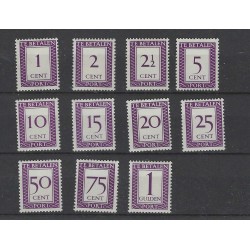 Suriname  P36-46  Port 1950 MH/ongebr CV 125 €