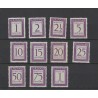 Suriname  P47-57  Port 1956 MNH/postfris CV 19 €