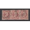 Nederland 1-3  Willem 1852 strippen van 3 VFU/gebr CV 1950 €