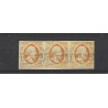 Nederland 1-3  Willem 1852 strippen van 3 VFU/gebr CV 1950 €