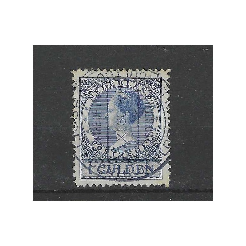 Nederland 163 Wilhelmina met BLOEMBOLLEN-stempel VFU/gebr CV 25++ € Nederland 163 Wilhelmina met BLOEMBOLLEN-stempel VFU/gebr CV 25++ €