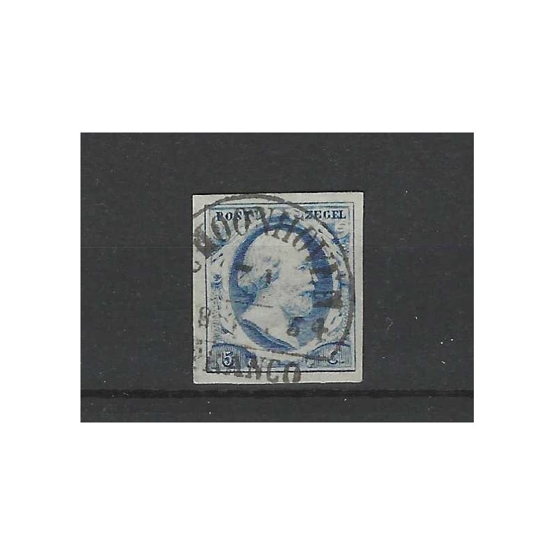 Nederland 1 plt I  Willem III "SCHOONHOVEN-B"  VFU/gebr  CV 100 € + 200 EYSINGA Nederland 1 plt I  Willem III "SCHOONHOVEN-B"  VFU/gebr  CV 100 € + 200 EYSINGA
