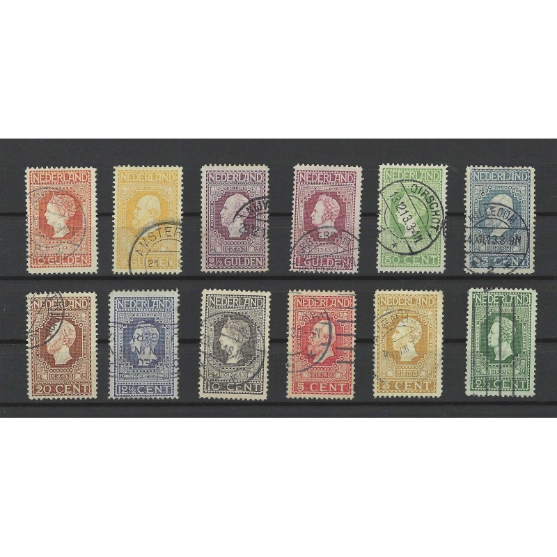 Nederland 90-101 Jubileum 1913 VFU/gebruikt CV 1100 € Certificaat !! Nederland 90-101 Jubileum 1913 VFU/gebruikt CV 1100 € Certificaat !!