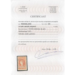 Nederland 90-101 Jubileum 1913 VFU/gebruikt CV 1100 € Certificaat !!