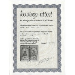 Netherlands 121-131 Wilhelmina Jubilee 1923 VFU/used CV 520 € Certificate !!