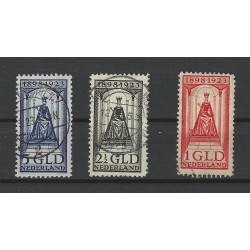 Nederland 121-131 Wilhelmina Jubileum 1923 VFU/gebruikt CV 520 € Certificaat !!