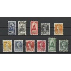 Netherlands 121-131 Wilhelmina Jubilee 1923 VFU/used CV 520 € Certificate !!