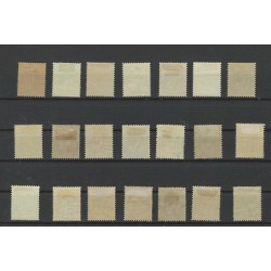 Nederland 56-76 Wilhelmina Bontkraag MH/ongebr CV 870 €