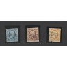 Nederland 1-3 Willem III 1852 set   VFU/gebr  CV 240 €