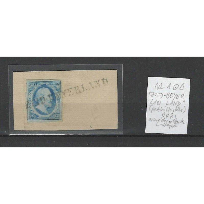 Nederland 1 Willem III 1852 "ZUID-BEYERLAND" VFU/gebr  CV 250++ €