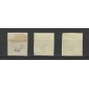 Netherlands 1-3 Willem III 1852 set   VFU/used  CV 240 €